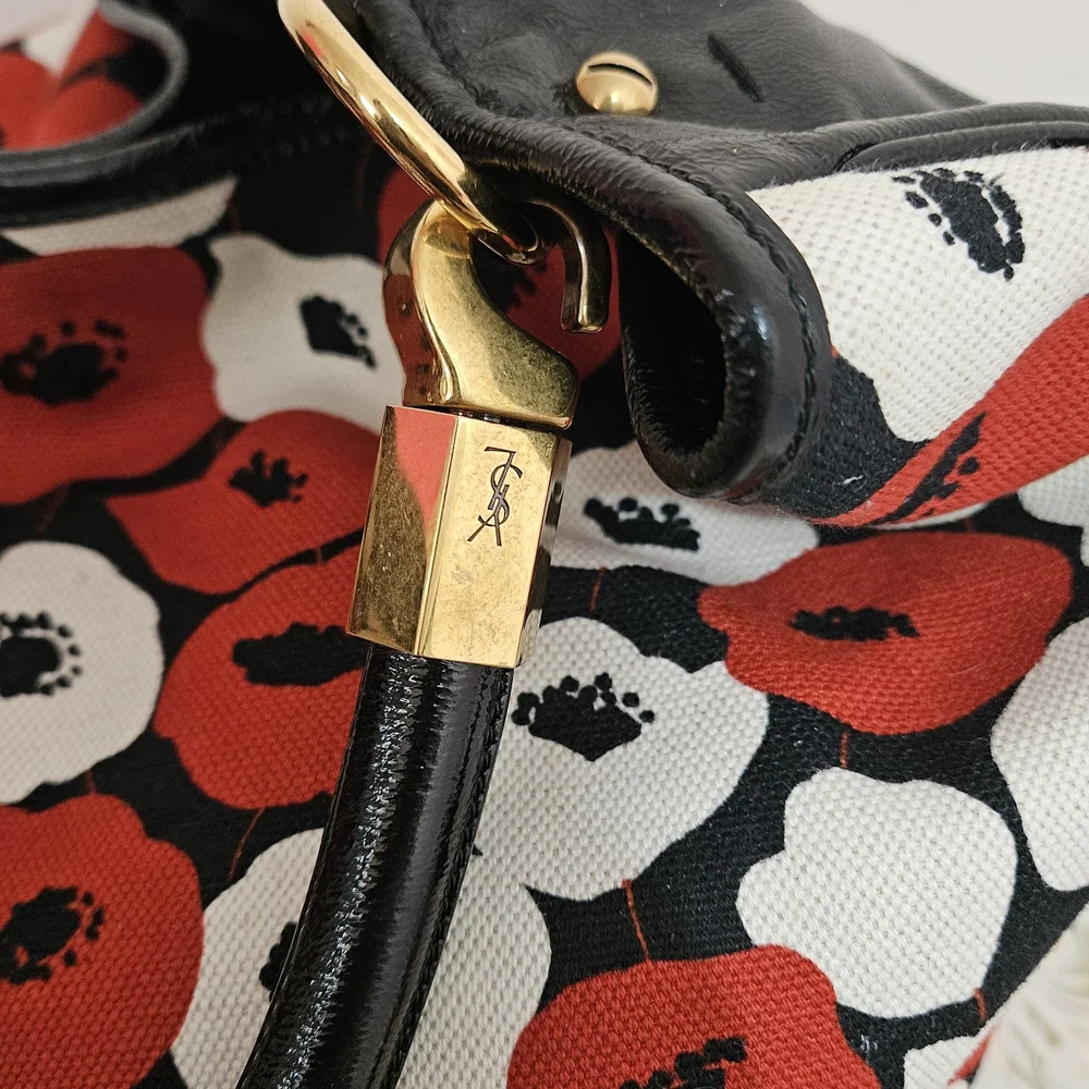 Yves Saint Laurent Poppy Roady Hobo Bag - Picture 8 of 9